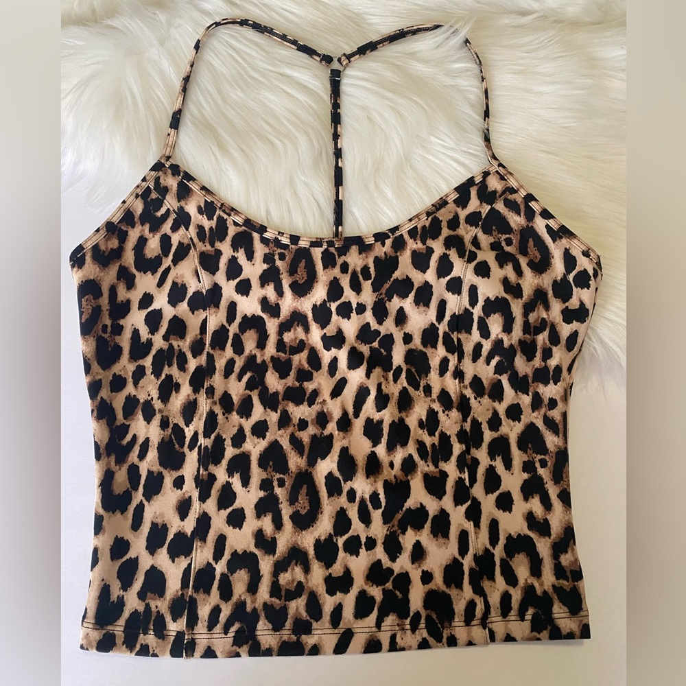 Victoria’s Secret Cropped Leopard tank